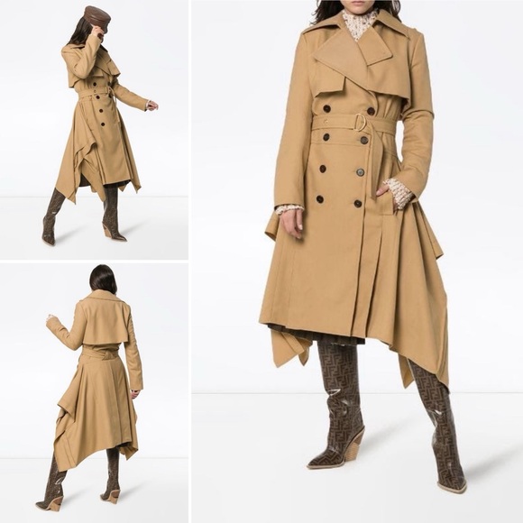 Chloe Double-Breasted Belted Trench Dress - Picture 3 of 13